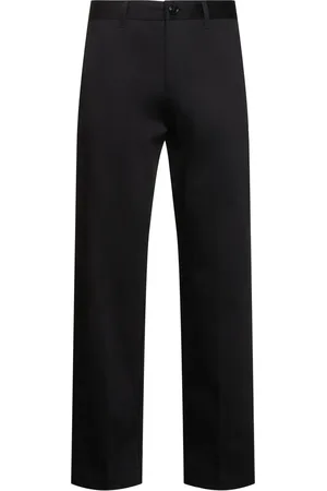 Black Elasticized Waistband Trousers