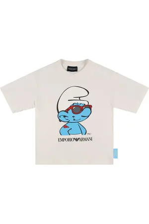 Emporio Armani Smurfs Cotton Jersey T-shirt