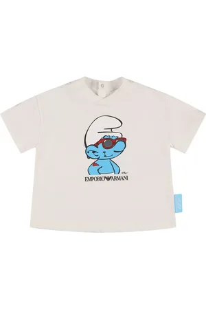 Emporio Armani Smurfs Cotton Jersey T-shirt