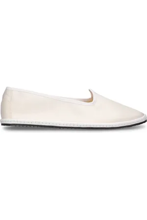VIBI VENEZIA 10mm Snow White Satin Slippers