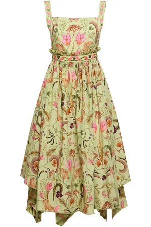 Agua by Agua Bendita Lunatus Habitat Cotton Midi Dress
