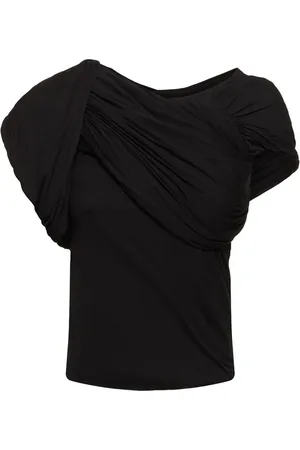 Rick Owens Draped Cotton Sleeveless Top