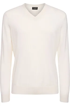 Ermenegildo Zegna Cashmere & Silk V Neck Sweater