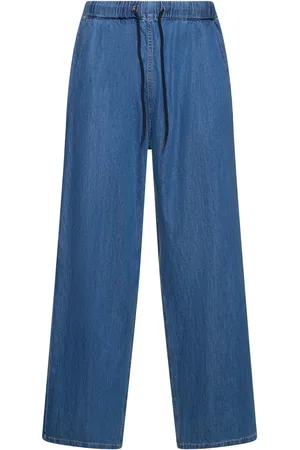 The Frankie Shop Wide Cotton Denim Jogging Jeans