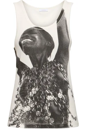 Paco rabanne Printed Jersey Top