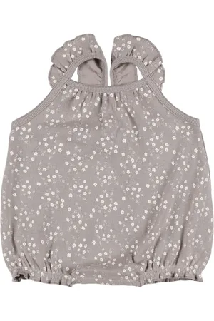 Quincy Mae Printed Organic Cotton Romper