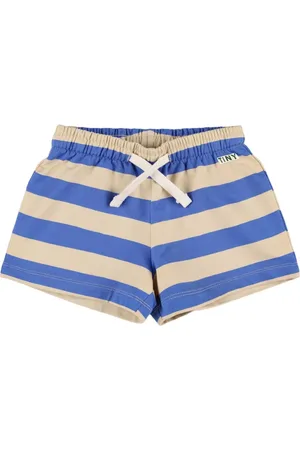 Tiny Cottons Striped Cotton Blend Shorts