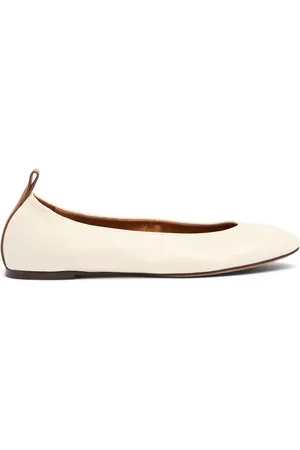 Lanvin 5mm Leather Ballerina Flats