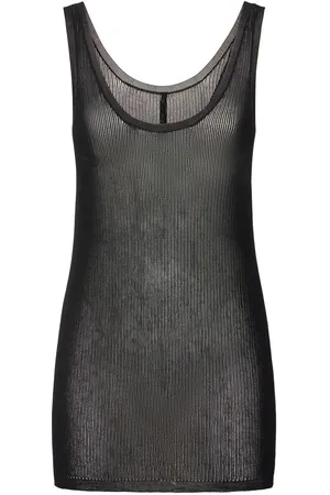 PETAR PETROV Viscose Knit Mesh Top