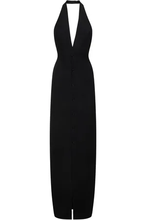 PETAR PETROV Linen Blend Long Halter Neck Vest Dress