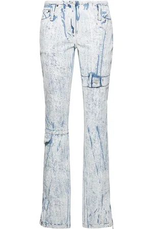 Acne Studios Coated Denim Midrise Straight Jeans