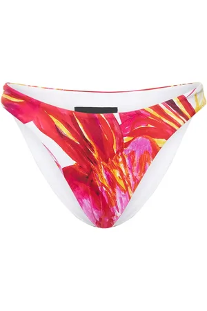 Louisa Ballou Scoop Printed Bikini Bottom