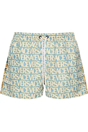VERSACE Vacanza Heritage Print Nylon Swim Shorts