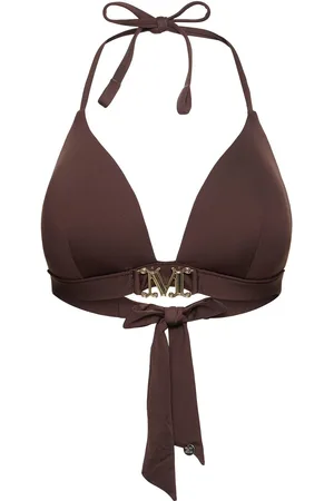 Max Mara Astra Logo Jersey Triangle Bikini Top