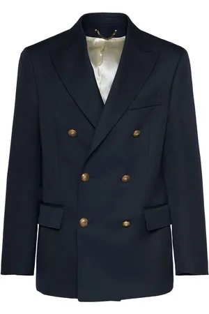 Golden Goose Double Breasted Gabardine Blazer
