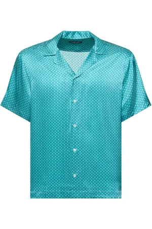 Frescobol Carioca Roberto Star Print Silk Shirt