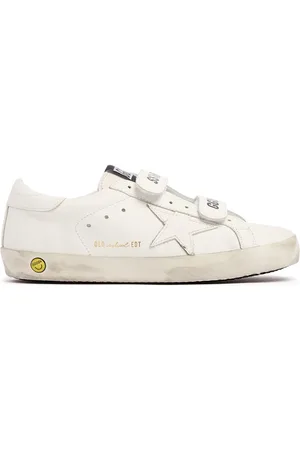 Golden Goose Old School Leather Strap Sneakers