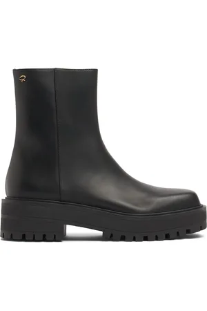 Gianvito Rossi 20mm Leather Ankle Boots