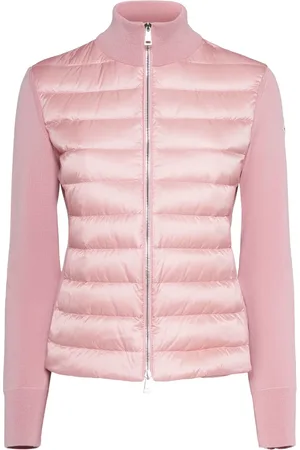 Moncler Padded Wool Blend Down Cardigan