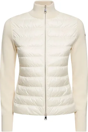 Moncler Padded Wool Blend Down Cardigan