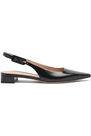 Gianvito Rossi 20mm Tokio Leather Slingback Flats