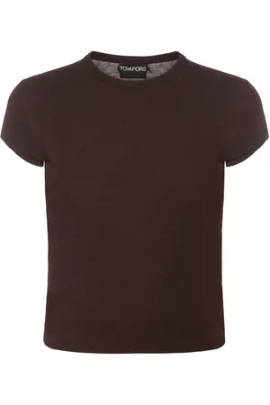 Tom Ford Cashmere & Silk Knit Short Sleeve Top