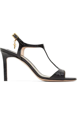 Tom Ford 85mm Angelina Croc Embossed Sandals