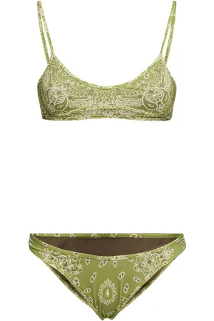 The Attico Bandana Print Lycra Bikini