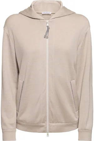 Brunello Cucinelli Cotton Blend Jersey Sweatshirt Hoodie