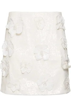 ROTATE Saje Sequined Flower Mini Skirt