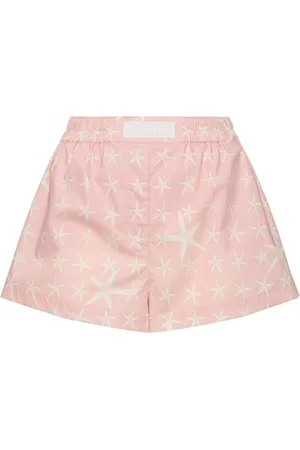 VERSACE Printed Cotton Shorts
