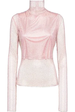 Sportmax Valdai Embellished Mesh Top