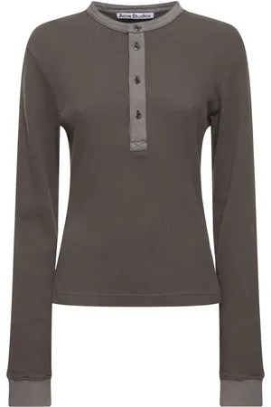Acne Studios Emsley Waffle Weave Cotton T-shirt
