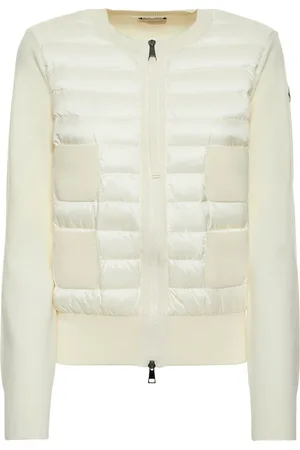 Moncler Padded Virgin Wool Zip-up Down Cardigan