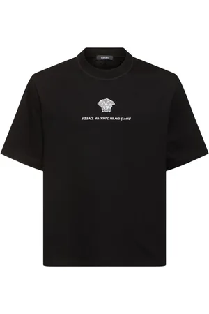 VERSACE Compact Cotton Jersey T-shirt