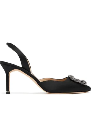 Manolo Blahnik 70mm Hangisli Satin Pumps