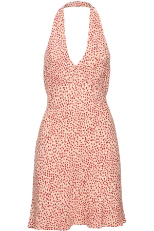 Reformation Delanie Printed Viscose Mini Dress
