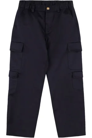 VERSACE Cotton Gabardine Cargo Pants