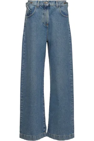 The Attico Low Rise Wide Jeans