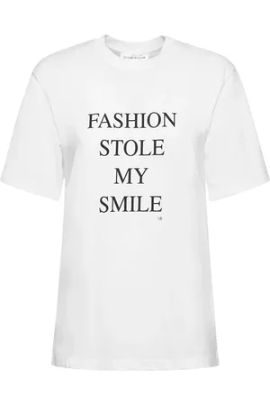 Victoria Beckham Slogan Cotton T-shirt