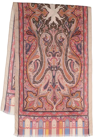 Etro Printed Cashmere & Silk Scarf