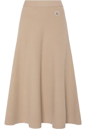 Moncler Wool Blend Midi Skirt