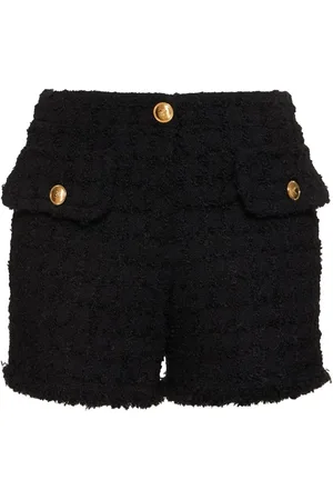 VERSACE Textured Tweed Shorts
