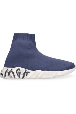 Balenciaga Speed Lt Graffiti Recycled Knit Sneakers