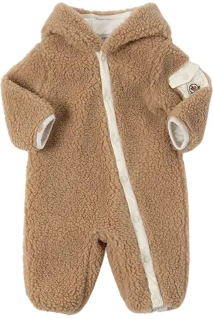 Moncler Teddy Tech Romper W/ Hood