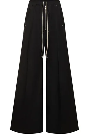 Rick Owens Wide Bela Cotton Poplin Pants