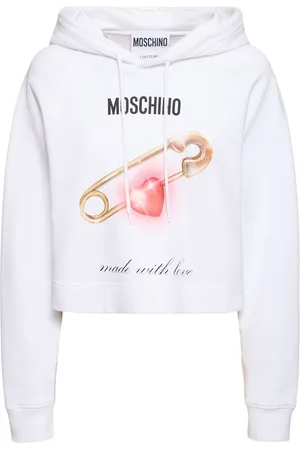Moschino Printed Cotton Jersey Hooded Sweatshirt