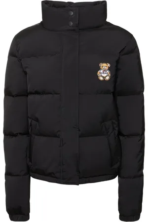 Moschino Nylon Teddy Bear Patch Puffer Jacket
