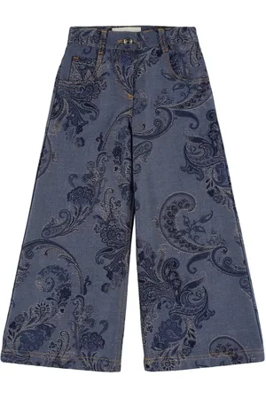 Etro Printed Cotton Jeans