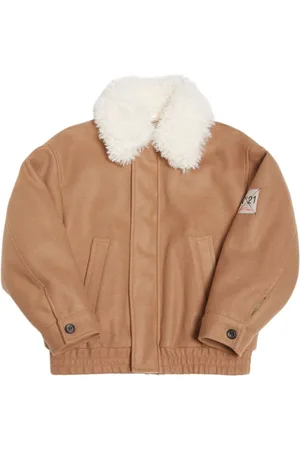 Nº21 Poly & Faux Fur Bomber Jacket